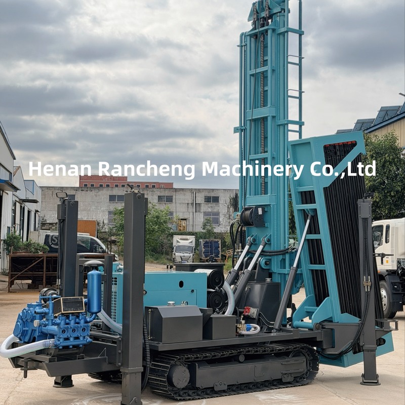 Upgrade RCF350C Water Well Drilling Machine With Drill Rod Rack For Water Borehole Drilling