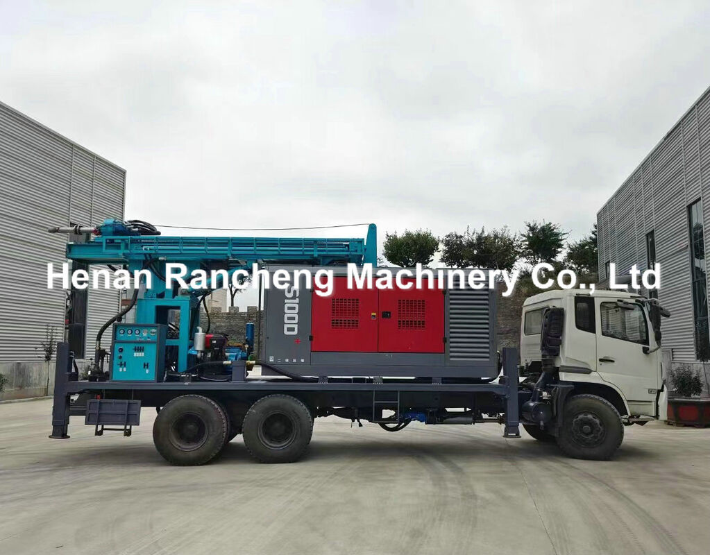 350m Depth Truck Mounted Drilling Rig / Truck Mounted Water Well Drilling Rig Machine With 6X4 HOWO Truck