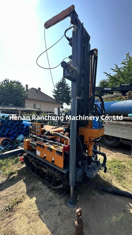 180m Depth Water Well Drilling Machine 77.3KW Engine Crawler Water Well Drilling Rig