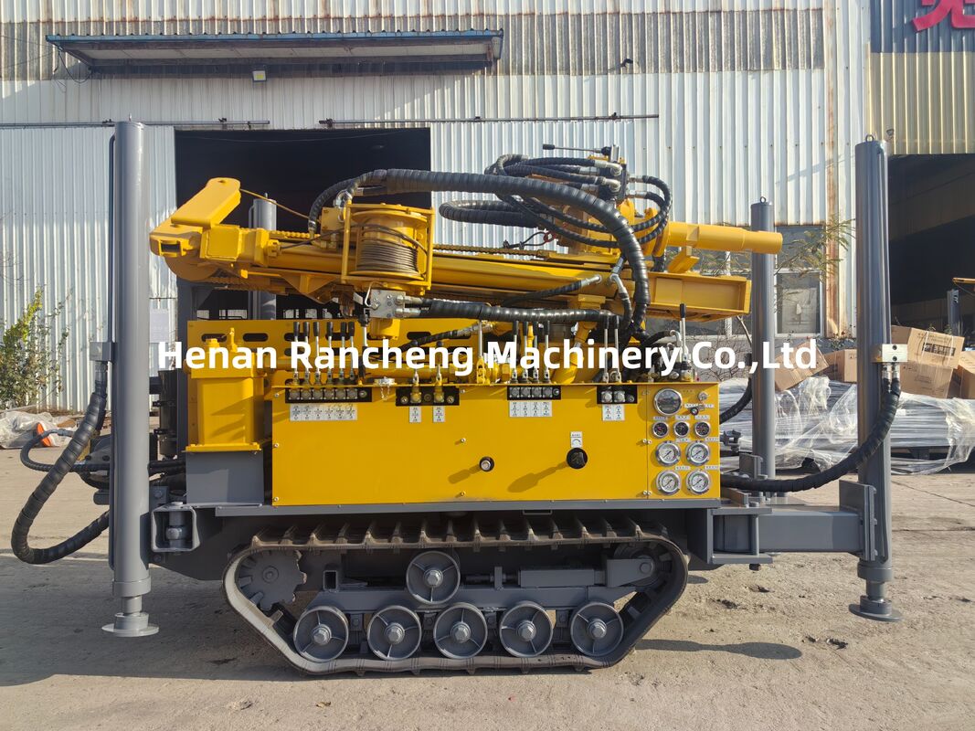 180m Depth Water Well Drilling Machine 77.3KW Engine Crawler Water Well Drilling Rig