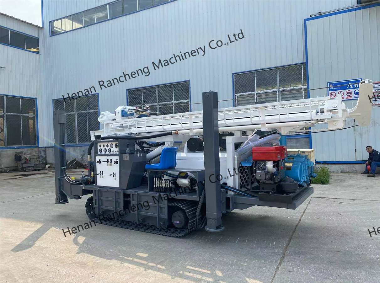 1000m Depth Water Well Drilling Machine 105mm - 800mm Dia 179KW Deep ...