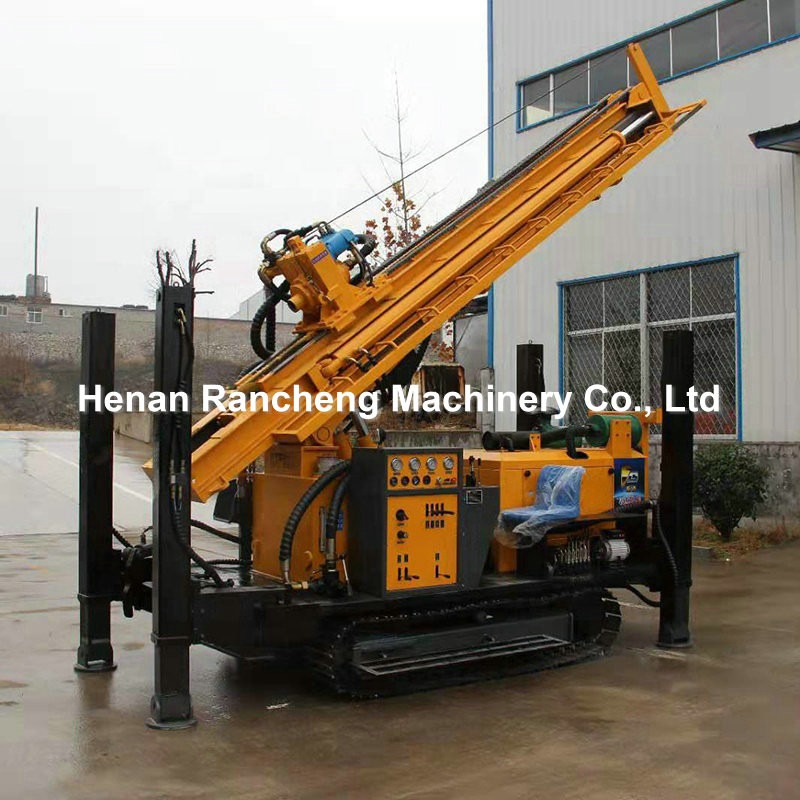 350m Drilling Depth Rubber Caterpillar Track Water Well Drilling Rig ...