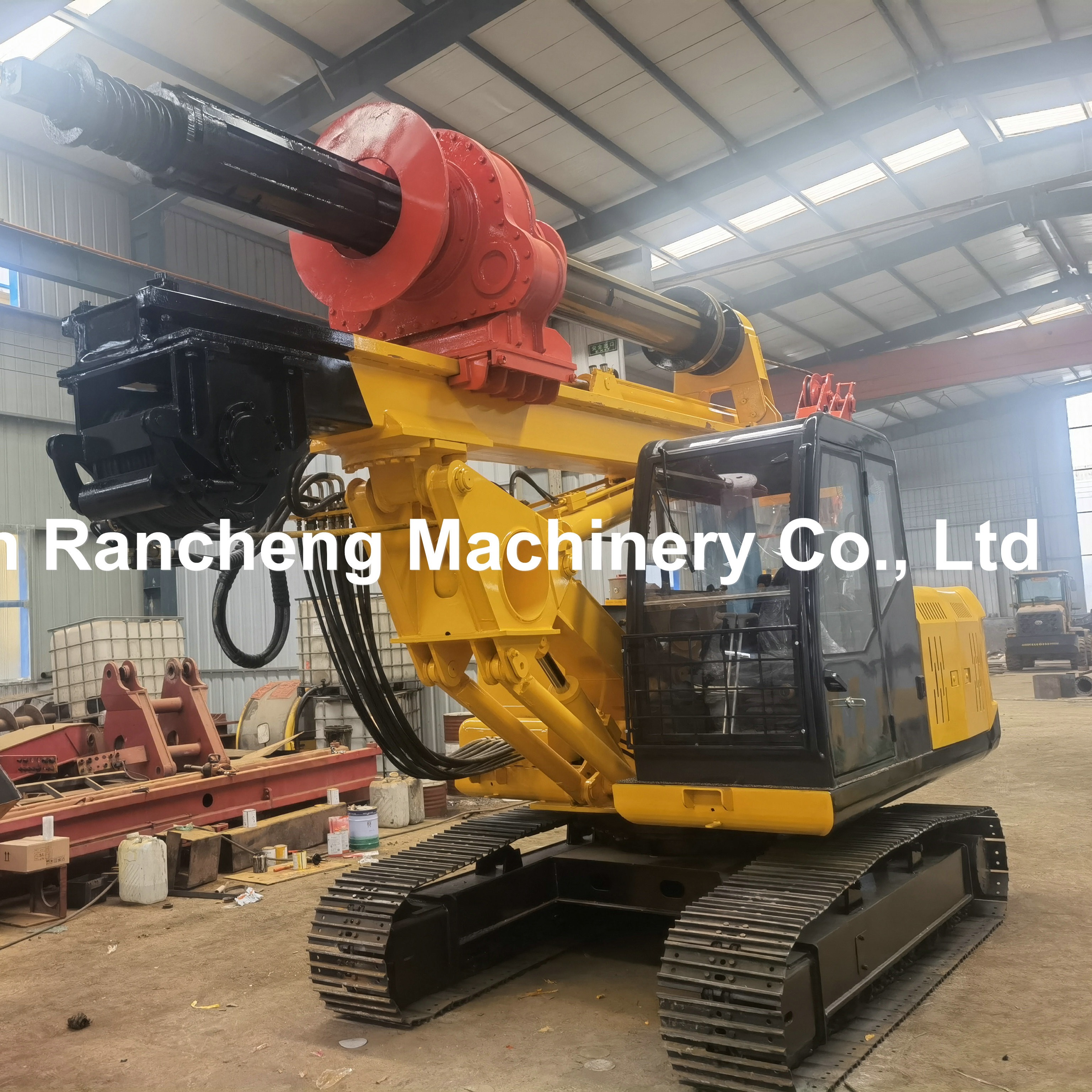 Mini Rotary Rig RCQ515M Mini Pile Drilling Rig Drilling Depth 15m Hydraulic Small ...