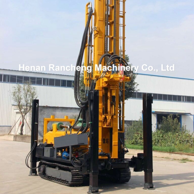 China Rancheng 350m Hard Rock Crawler Water Well Drilling Rig Machine