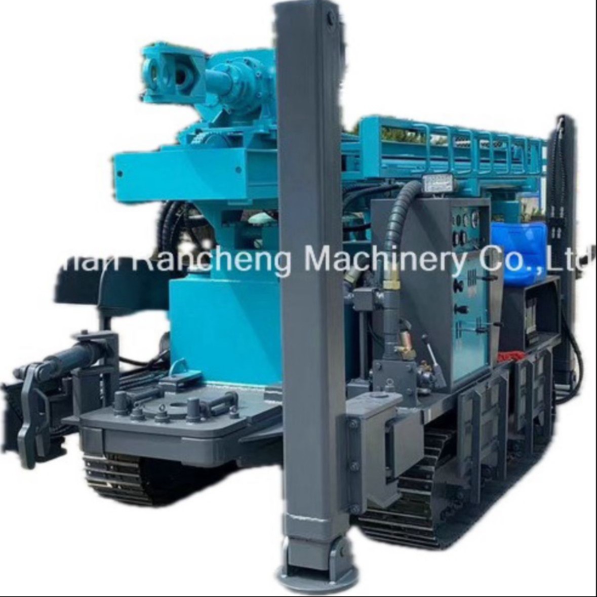 350m Drilling Depth Rubber Caterpillar Track Water Well Drilling Rig ...