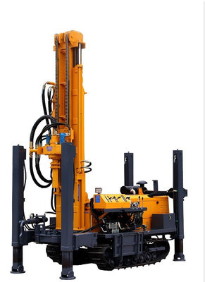 180m Depth Crawler Mounted Drill Rig Machine 55KW  90mm - 300mm Dia