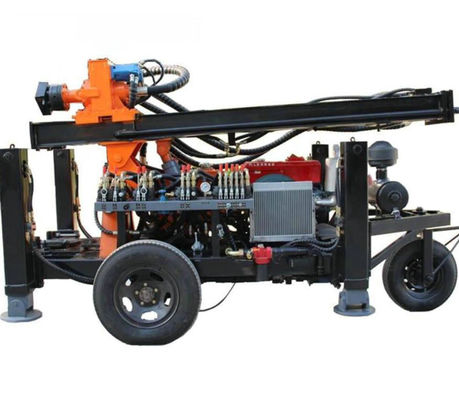 150m Drill Depth Borehole Water Well Drilling Rig Machine 32HP 100 - 219mm Diameter