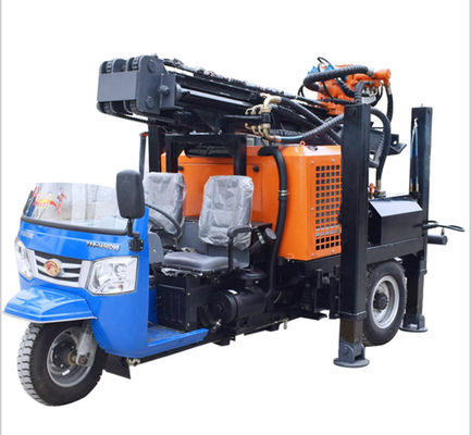 200m Depth Borehole Drilling Machine 65KW Tricycle Mounted Water Drilling Machine
