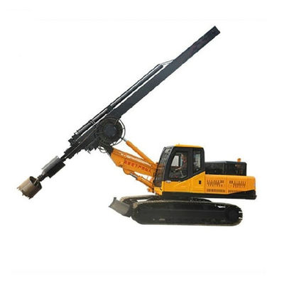 Hydraulic Oil Cylinder Rotary Drilling Rig 15m / 20m Depth 110KW Cu-mmins Engine