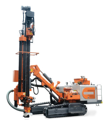 23m Drilling Depth Hydraulic Track DTH Drilling Rig 125HP Diesel Engine