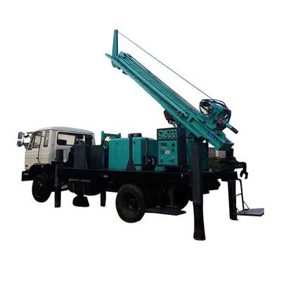280m Depth Truck Mounted Water Well Drilling Machine 210HP Load Vehicle Engine