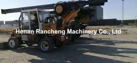 Wheel Type Auger Piling Hydraulic Rig 11m / 13m / 15m / 20m Depth