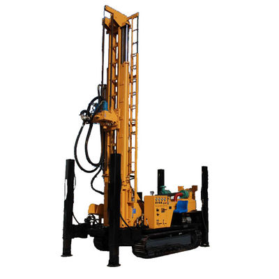 400m Depth Steel Crawler Mounted Water Well Drilling Machine 92KW Yuchai Engine