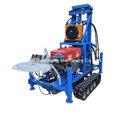 150m Depth 450mm Diameter Rubber Crawler Mounted Water Drilling Rig Wirh High Efficiency