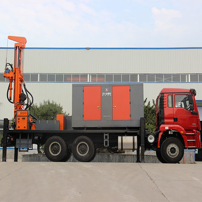 Hydraulic 350m Well Drilling Machine Mounted Drilling Truck Price Diesel Water Well Drilling Rig For Sale