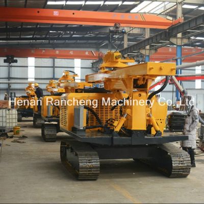 20-100m Depth Crawler Hydraulic Solar Pile Driver Both Rotary And Hammer Drilling