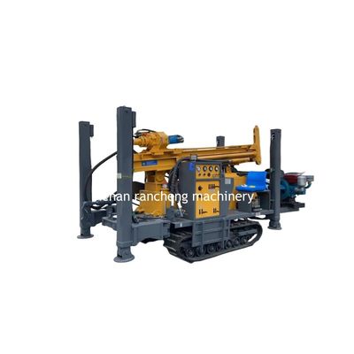 Max 200m Depth Hydraulic Crawler Water Well Drilling Rig With 58KW Diesel Engine