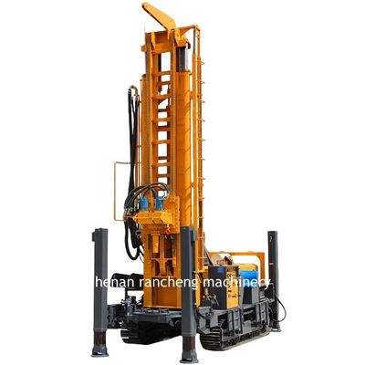 1000m Depth Crawler Mounted Water Well Drilling Rig Machine With 197KW Engine