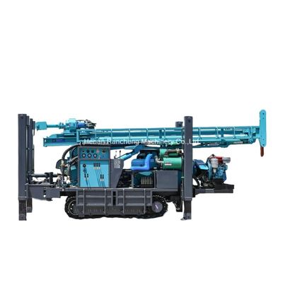 Hydraulic 300m Depth Crawler Mounted Water Well Drilling Rig Machine With 85KW Diesel