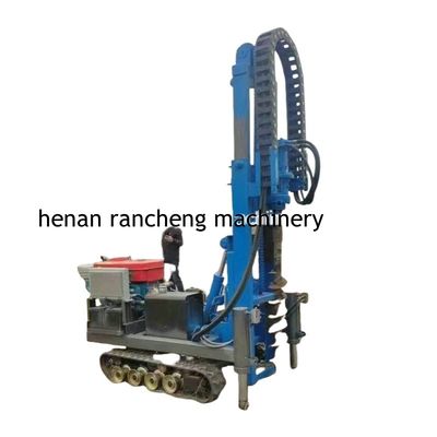 30m Deep Solar Pile Driver Equipment With 25HP Diesel Engine