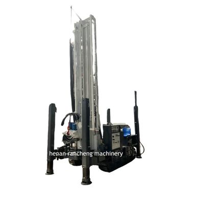 Europe 350m Crawler Hard Rock Water Well Drilling Rig With 91KW Power
