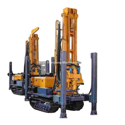 180m Pneumatic Water Well Drilling Rig Multi-function Crawler Mounted Rig With 55KW Quanchai Diesel
