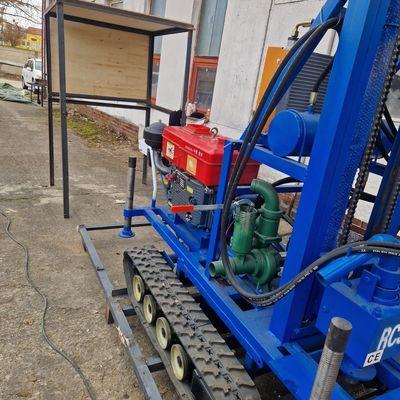 160m Portable Water Well Drilling Machine Powered By 35HP Engine