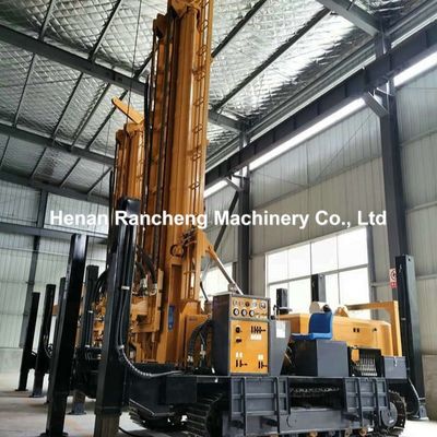 800m Depth Crawler Pneumatic Water Well Drilling Rig With Air Compressor Or Mud Pump