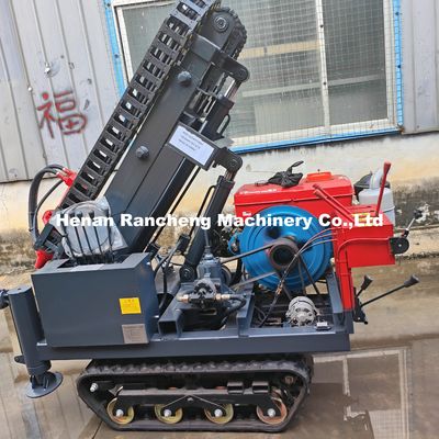 4 Hydraulic Legs 30m Deep Solar Pile Driver Equipment With 25HP Diesel Engine