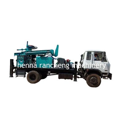 300m Deep Rock Borehole Drilling Rig Truck Mounted Water Well Machine