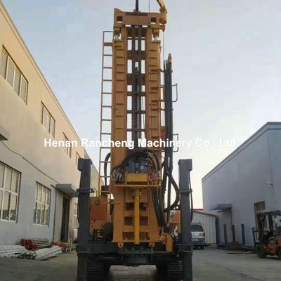 Hydraulic Crawler Well Drilling Machine 1000m Pneumatic Borehole Rig With Diesel Engine