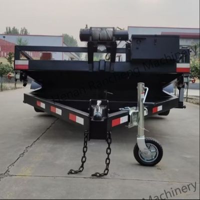 5t 5m*2.2m Platform Truck Semi Trailer Axle Double-Axle Electric Brake
