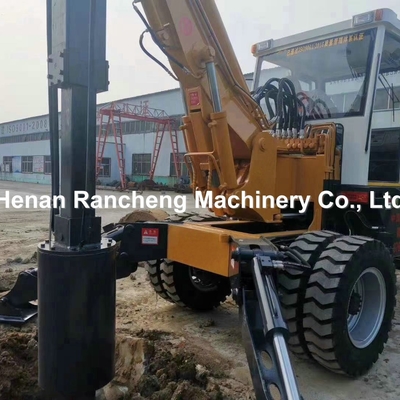 Full Hydraulic RCQ-10W Piling Rig - 10m Depth With 40km/H Traveling Speed