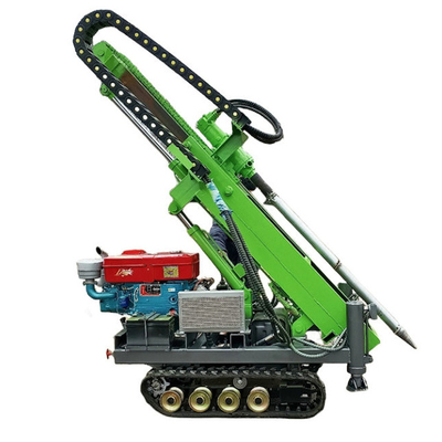 Rubber Crawler Mounted Solar Pile Driver 25HP Diesel Engine 30m Piling Depth