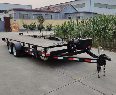 Flatbed Trailer 5000*2200mm Small Electric Trailer For Cargo Transport