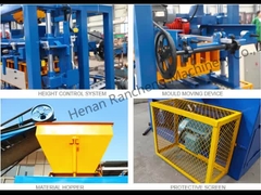 Block Making Machine RC4-24 Semi Automatic Concrete Hollow Brick Making Machine