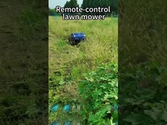 Crawler Type Four Wheel Hybrid Remote Control Lawn Mower 20mm-180mm Cutting Height