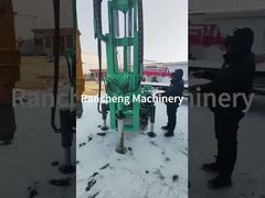 RCKM-60S Mini Solar Pile Driver Hydraulic Guardrail Drilling Rig Pile Driving Equipment